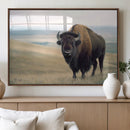 Bison Wall Art Canvas Print – Framed Buffalo American Bison