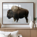 Bison Wall Art Canvas Print – Framed Western Wildlife