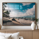 Tropical Beach Wall Art Canvas Print – Framed Ocean Waves by MyGreatCanvas | Canvas Wall Art Prints | Photo Prints & Wall Decor