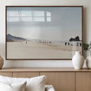 Minimalist Beach Wall Art Canvas Print – Framed Coastal