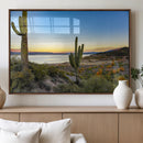 Saguaro Cactus Wall Art Canvas Print – Framed Desert Sunset by MyGreatCanvas | Canvas Wall Art Prints | Photo Prints & Wall Decor
