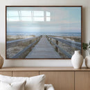 Beach Boardwalk Wall Art Canvas Print – Framed Coastal