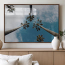 Tropical Palm Trees Wall Art Canvas Print Framed California by MyGreatCanvas | Canvas Wall Art Prints | Photo Prints & Wall Decor
