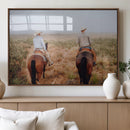 Cowboy Wall Art Canvas Print – Framed Western Ranch Scene by MyGreatCanvas | Canvas Wall Art Prints | Photo Prints & Wall Decor