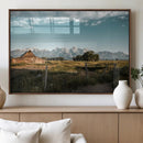 Rustic Farmhouse Wall Art Canvas Print – Framed Mountain by MyGreatCanvas | Canvas Wall Art Prints | Photo Prints & Wall Decor