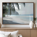 Tropical Beach Wall Art Canvas Print – Framed Serene Ocean by MyGreatCanvas | Canvas Wall Art Prints | Photo Prints & Wall Decor