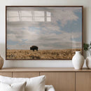 American Wild Bison Wall Art Canvas Print – Framed Rustic by MyGreatCanvas | Canvas Wall Art Prints | Photo Prints & Wall Decor