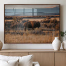 Western Framed Bison Wall Art Canvas Print by MyGreatCanvas | Canvas Wall Art Prints | Photo Prints & Wall Decor