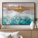 Aerial Beach Wall Art Canvas Print – Framed Ocean Waves by MyGreatCanvas | Canvas Wall Art Prints | Photo Prints & Wall Decor