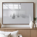 Ski Lift Wall Art Canvas Print – Snowy Alpine Landscape