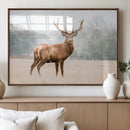 Vintage Wildlife Wall Art Canvas Print – Misty Landscape by MyGreatCanvas | Canvas Wall Art Prints | Photo Prints & Wall Decor