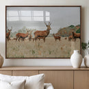 Rustic Deer Wall Art Canvas Print – Autumn Forest Woodland