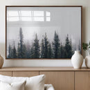 Foggy Forest Wall Art Canvas Print – Framed Misty Pines