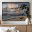 Tropical Storm Wall Art Canvas Print – Framed Moody Beach by MyGreatCanvas | Canvas Wall Art Prints | Photo Prints & Wall Decor
