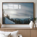 Snowy Mountains Wall Art Canvas Print – Framed Alpine by MyGreatCanvas | Canvas Wall Art Prints | Photo Prints & Wall Decor