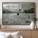 Wild Bison Wall Art Canvas Print, Majestic Mountain Pines by MyGreatCanvas | Canvas Wall Art Prints | Photo Prints & Wall Decor
