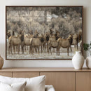 Majestic Elk Herd Winter Canvas, Elk Herd Winter Landscape by MyGreatCanvas | Canvas Wall Art Prints | Photo Prints & Wall Decor