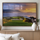 Pebble Beach Golf Wall Art Canvas Print – Iconic Coastal by MyGreatCanvas | Canvas Wall Art Prints | Photo Prints & Wall Decor