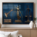 Lady Justice Wall Art Canvas Print – Elegant Gold Legal by MyGreatCanvas | Canvas Wall Art Prints | Photo Prints & Wall Decor