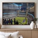 Chicago Dome Stadium Wall Art Canvas Print – Framed Modern