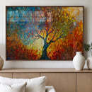 Yggdrasil Tree of Life Mosaic Stained Glass Wall Art, Tree