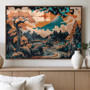 Japanese Landscape Wall Art Canvas Print – Mount Fuji by MyGreatCanvas | Canvas Wall Art Prints | Photo Prints & Wall Decor