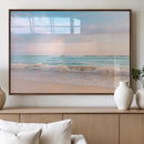 Serene Ocean Waves Wall Art Canvas Print – Pastel Sky Soft by MyGreatCanvas | Canvas Wall Art Prints | Photo Prints & Wall Decor