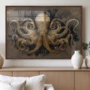 Octopus Wall Art Canvas Print – Black Gold Detailed by MyGreatCanvas | Canvas Wall Art Prints | Photo Prints & Wall Decor