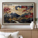 Yayoi Kusama Japanese Inspired Canvas Print – Mt. Fuji by MyGreatCanvas | Canvas Wall Art Prints | Photo Prints & Wall Decor
