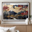Yayoi Kusama Inspired Japanese Art Canvas Print – Framed by MyGreatCanvas | Canvas Wall Art Prints | Photo Prints & Wall Decor