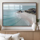 Aerial Beach Wall Art Canvas Print, Coastal Ocean Waves and by MyGreatCanvas | Canvas Wall Art Prints | Photo Prints & Wall Decor