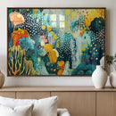 Luminous Abstract Ocean Garden Wall Art Canvas Print, by MyGreatCanvas | Canvas Wall Art Prints | Photo Prints & Wall Decor