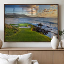 Coastal Golf Course Wall Art Canvas Print – Sunset with by MyGreatCanvas | Canvas Wall Art Prints | Photo Prints & Wall Decor