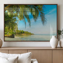 Peaceful Tropical Beach Wall Art Canvas Print – Palm Trees by MyGreatCanvas | Canvas Wall Art Prints | Photo Prints & Wall Decor