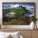 Ocean Cliff Golf Course Wall Art Canvas Print – Waves by MyGreatCanvas | Canvas Wall Art Prints | Photo Prints & Wall Decor