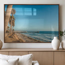 Scenic Beach Wall Art Canvas Print – Tall Palm Trees, Sandy by MyGreatCanvas | Canvas Wall Art Prints | Photo Prints & Wall Decor