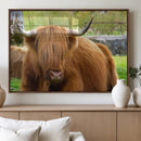 Highland Cow Wall Art, Rustic Farm Animal Canvas Print, Long by MyGreatCanvas | Canvas Wall Art Prints | Photo Prints & Wall Decor