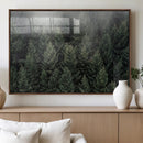 Misty Pine Forest Wall Art Canvas Print, Lush Green Trees by MyGreatCanvas | Canvas Wall Art Prints | Photo Prints & Wall Decor