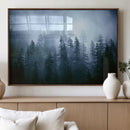 Foggy Evergreen Pines Wall Art Canvas Print, Mist Forest and by MyGreatCanvas | Canvas Wall Art Prints | Photo Prints & Wall Decor