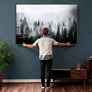 Foggy Forest Wall Art Canvas Print – Mountain Woodland by MyGreatCanvas | Canvas Wall Art Prints | Photo Prints & Wall Decor