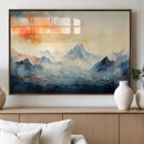Warm Clouds Abstract Mountain Wall Art, Modern Landscape by MyGreatCanvas | Canvas Wall Art Prints | Photo Prints & Wall Decor