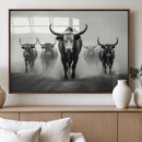 Texas Longhorn Wall Art Canvas Print, Framed Speckled Cow by MyGreatCanvas | Canvas Wall Art Prints | Photo Prints & Wall Decor