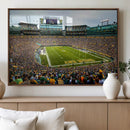 Green Bay Packers Lambeau Field Stadium Wall Art Canvas by MyGreatCanvas | Canvas Wall Art Prints | Photo Prints & Wall Decor
