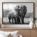 Elephant Family Africa Wall Art Canvas Print by MyGreatCanvas | Canvas Wall Art Prints | Photo Prints & Wall Decor