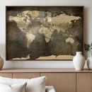 Large Framed Vintage World Map Wall Art Print for Home Wall by MyGreatCanvas | Canvas Wall Art Prints | Photo Prints & Wall Decor
