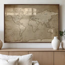 Colorful Watercolor World Map Canvas Wall Art – Framed by MyGreatCanvas | Canvas Wall Art Prints | Photo Prints & Wall Decor