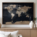 Grunge Wall Art World Map Canvas Print by MyGreatCanvas | Canvas Wall Art Prints | Photo Prints & Wall Decor