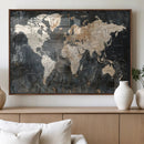 World Map Canvas Print – Detailed Map of the World Wall Art by MyGreatCanvas | Canvas Wall Art Prints | Photo Prints & Wall Decor