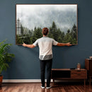 Misty Mountain Forest Wall Art Canvas Print by MyGreatCanvas | Canvas Wall Art Prints | Photo Prints & Wall Decor