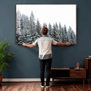 Misty Mountain Forest Canvas Print, Foggy Pine Trees Nature by MyGreatCanvas | Canvas Wall Art Prints | Photo Prints & Wall Decor